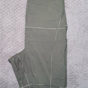 Lululemon light Green Bike Shorts